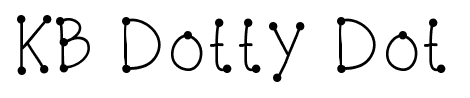 KB Dotty Dot font